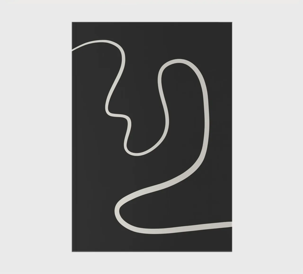 Abstract curve notebook by BAINAI