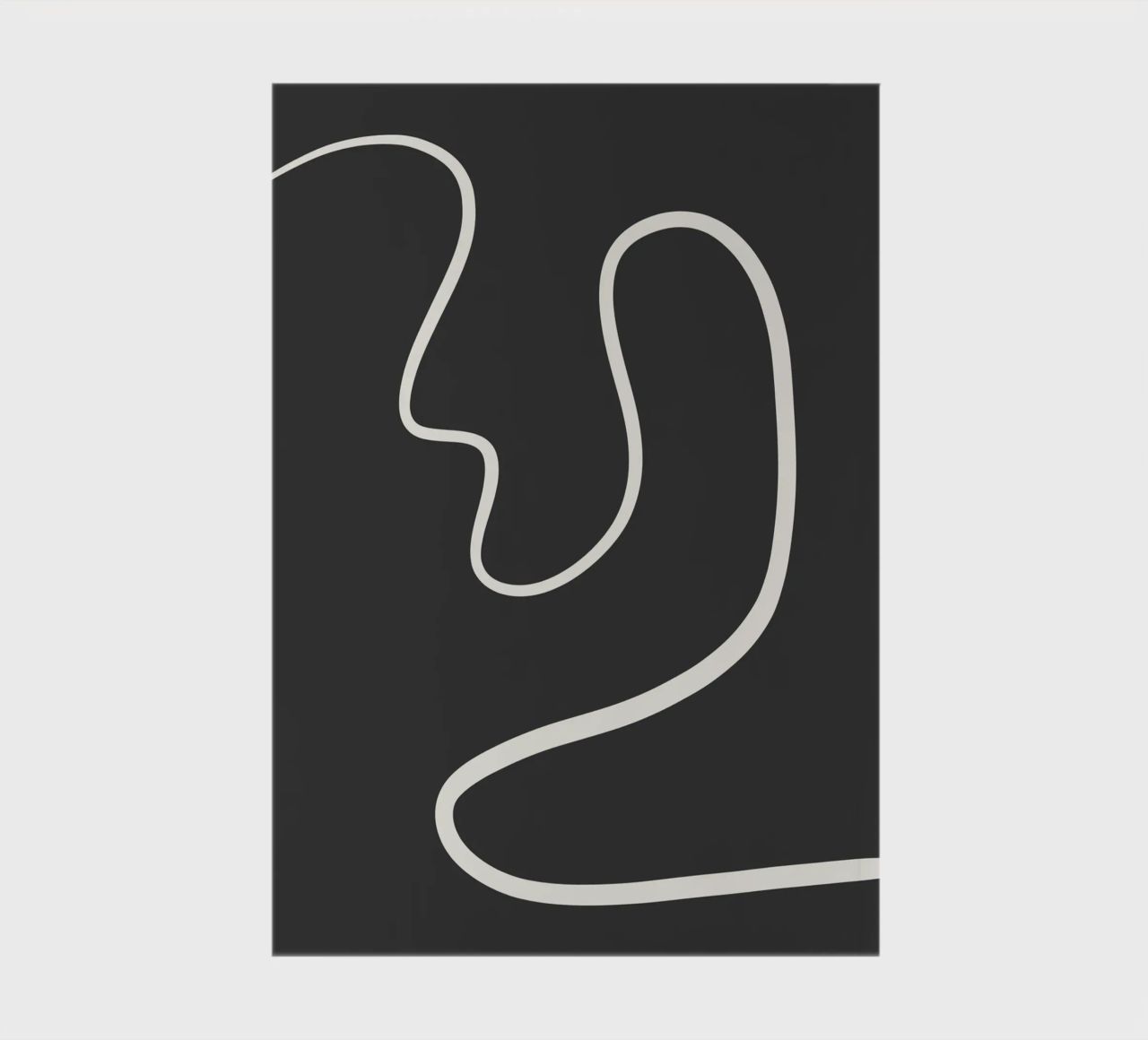 Abstract curve notebook by BAINAI