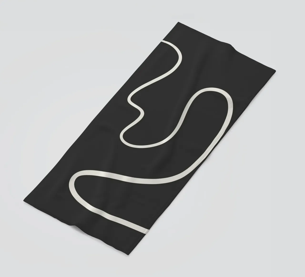 Abstract curve Strandtuch von BAINAI