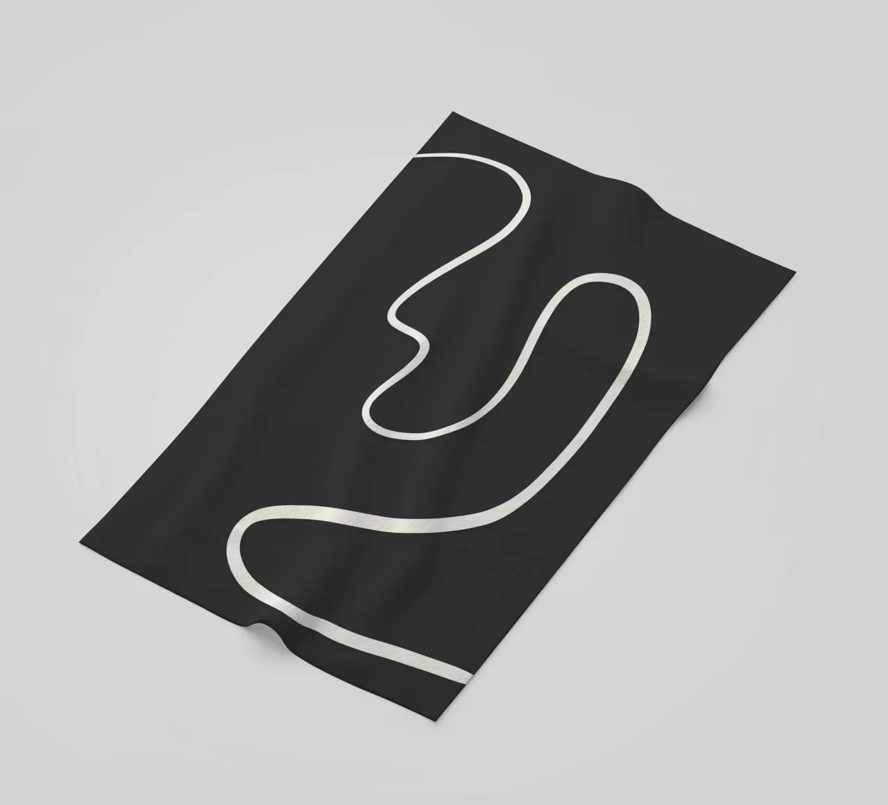 Abstract curve Strandtuch von BAINAI