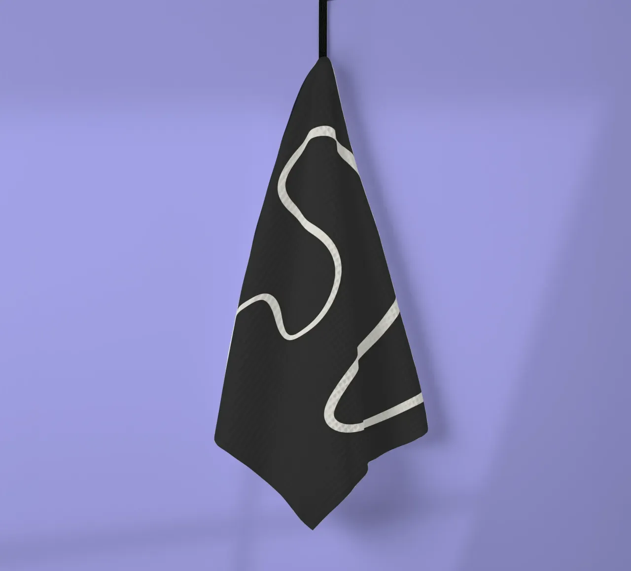 Abstract curve torchon de BAINAI