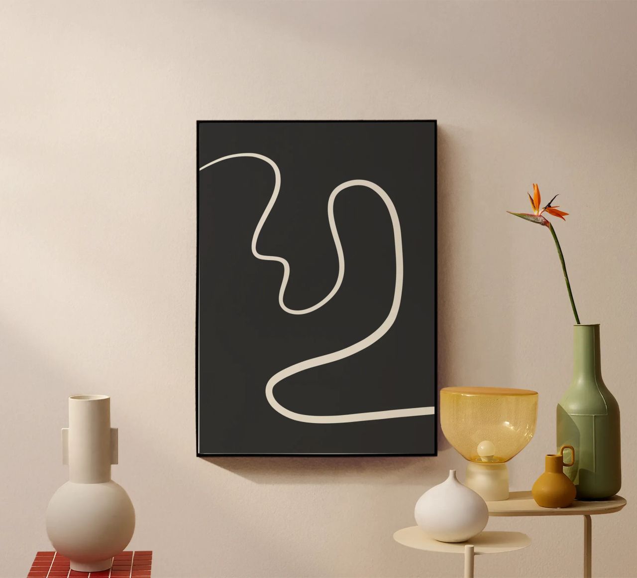 Abstract curve plexiglass da BAINAI