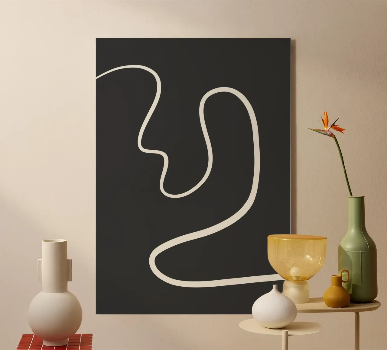 Abstract curve plexiglas de BAINAI