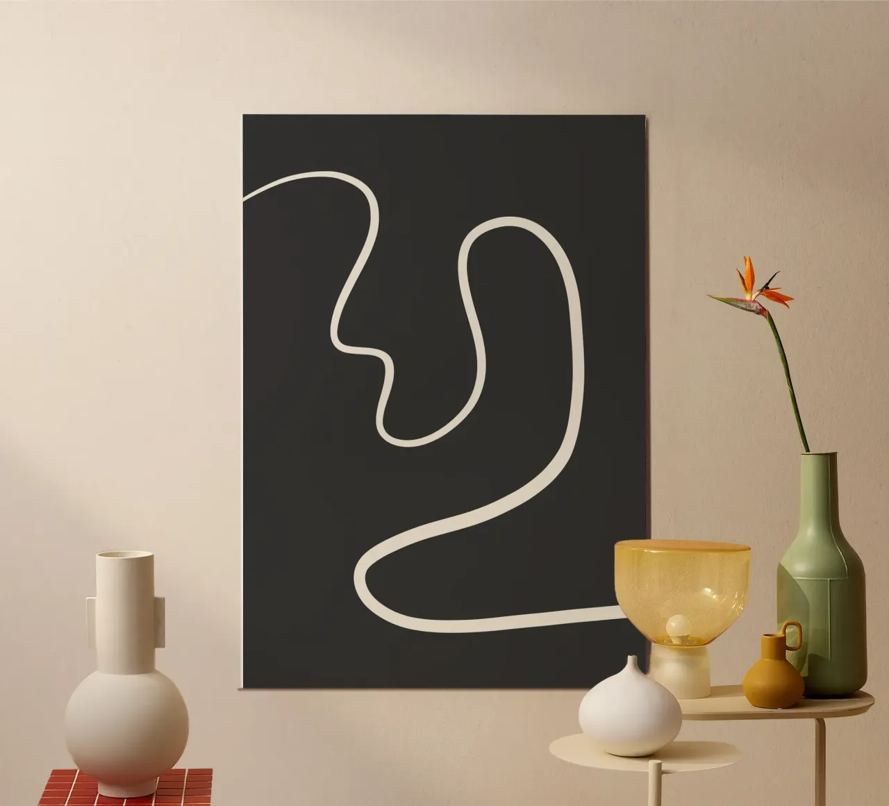 Abstract curve Alu-Dibond von BAINAI