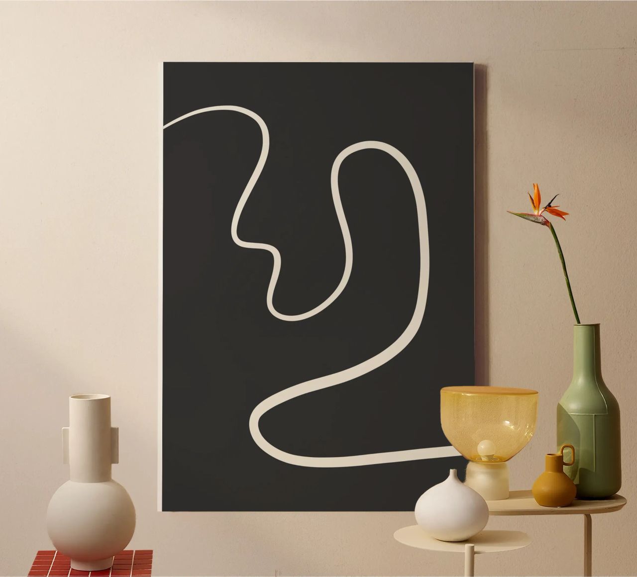 Abstract curve tela da BAINAI