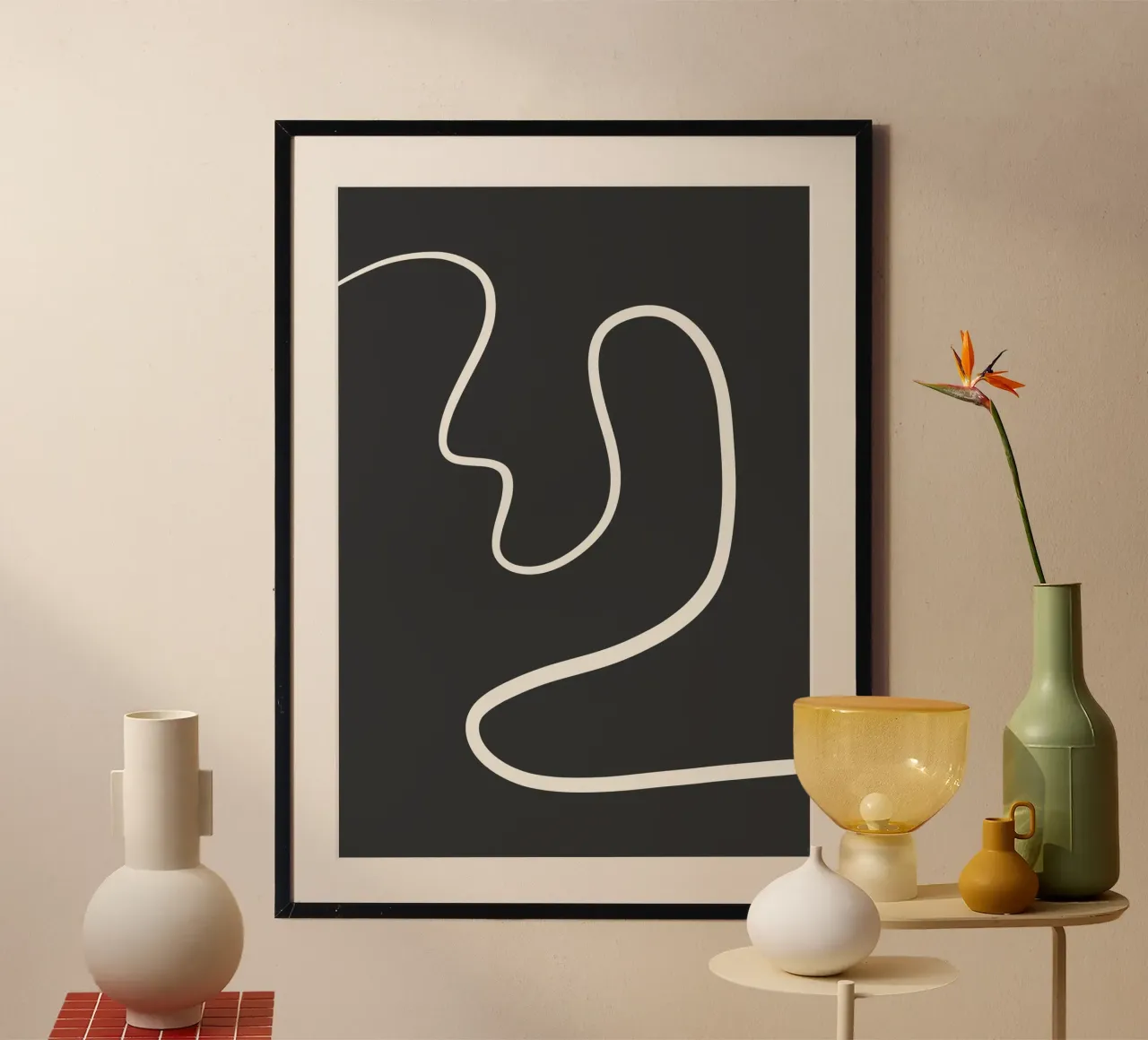 Abstract curve hahnemühle van BAINAI
