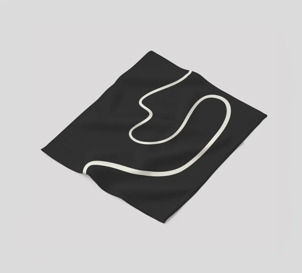 Abstract curve Fleecedecke von BAINAI