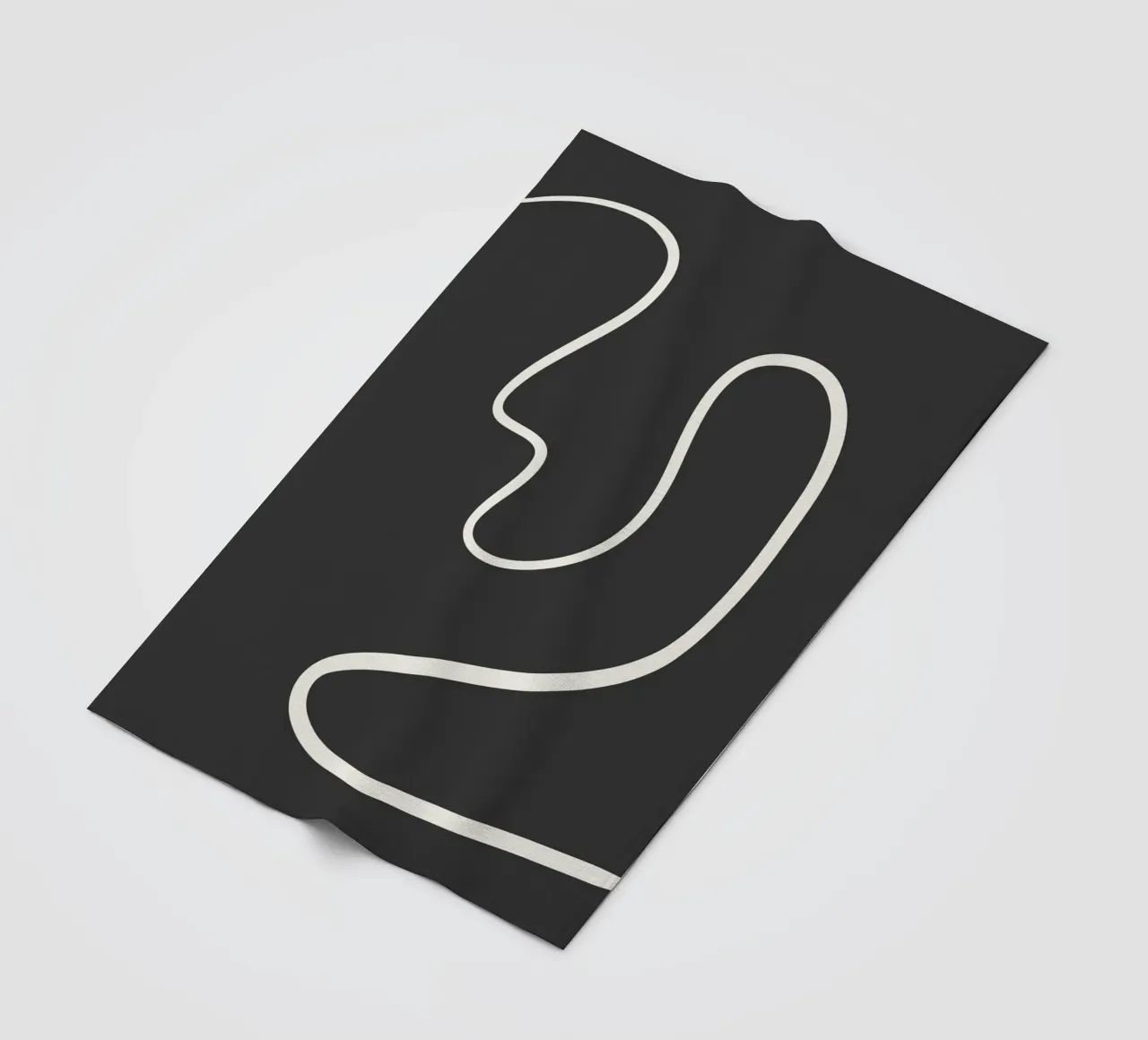 Abstract curve Fleecedecke von BAINAI