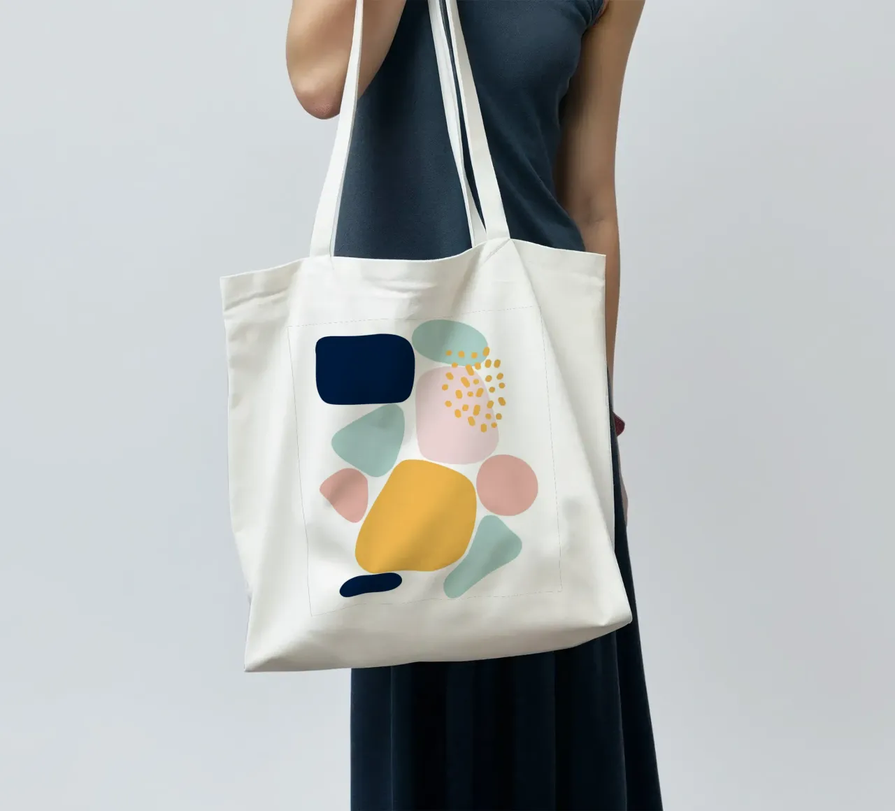 Pastel Pebbles tote bag by BAINAI
