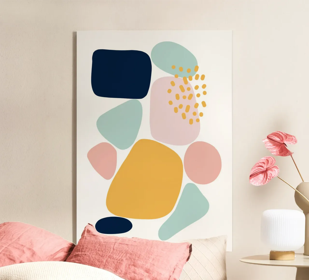 Pastel Pebbles acryl van BAINAI
