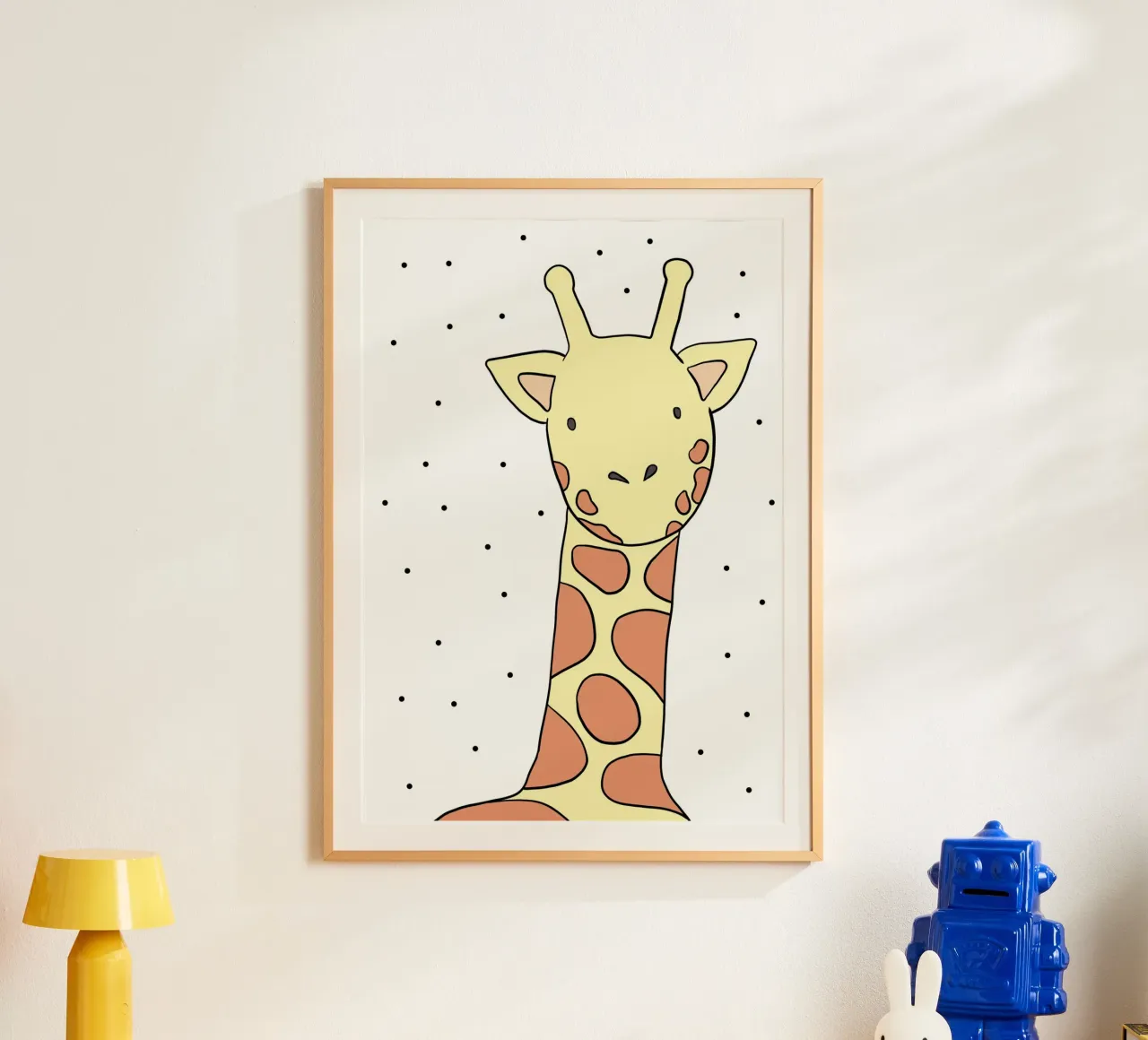 Die Giraffe poster con telaio in alluminio da BAINAI KIDS