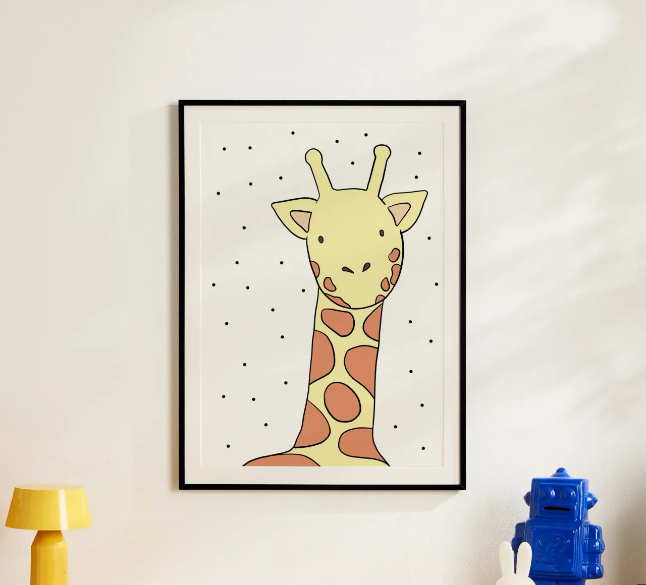 Die Giraffe poster con telaio in alluminio da BAINAI KIDS