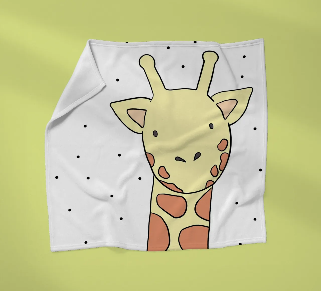 Die Giraffe fleecedeken van BAINAI KIDS