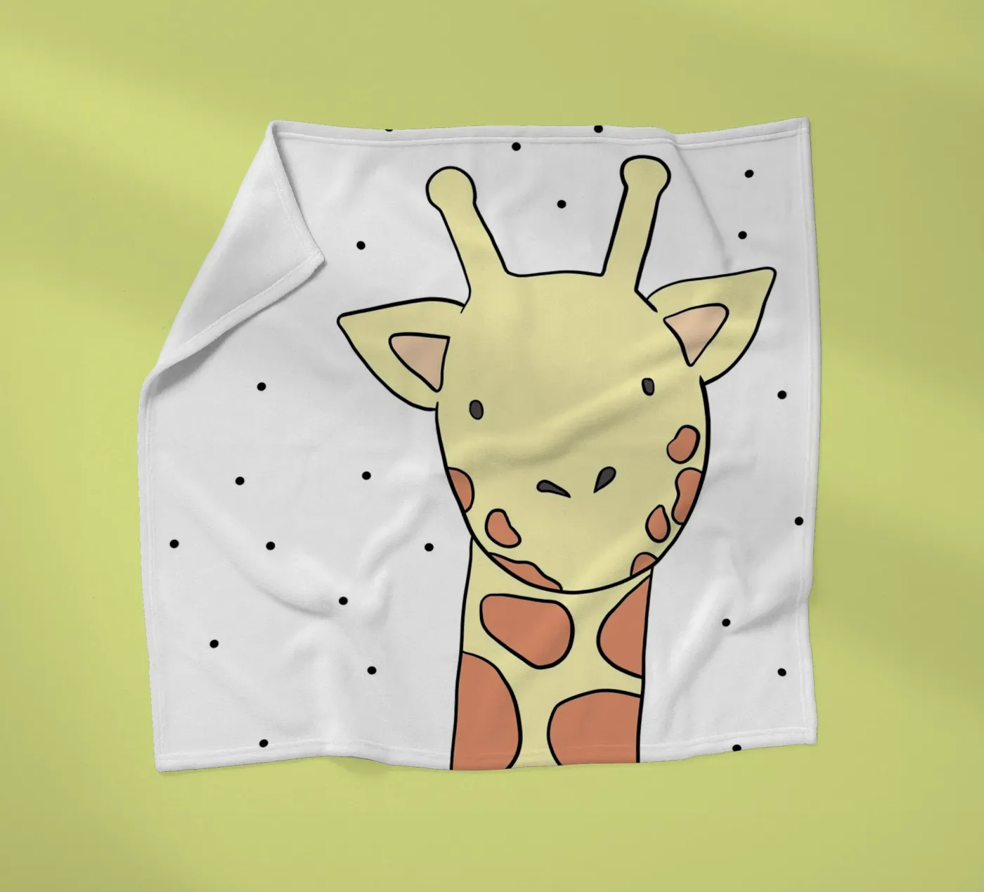 Die Giraffe fleecedeken van BAINAI KIDS