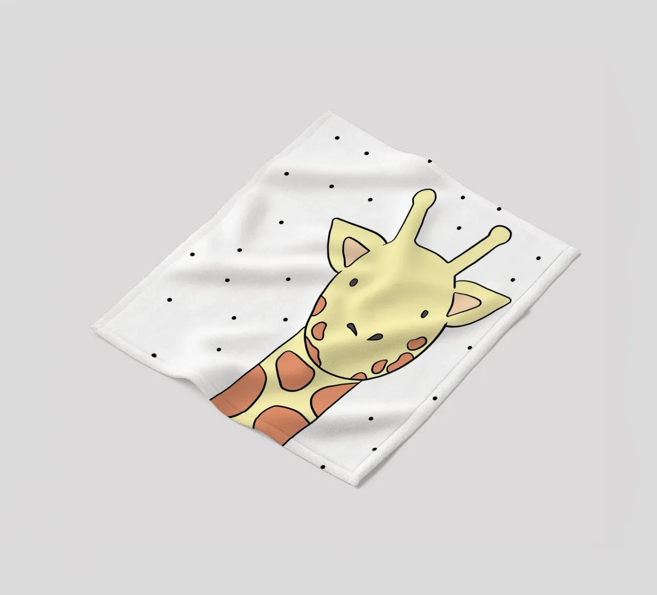 Die Giraffe fleecedeken van BAINAI KIDS