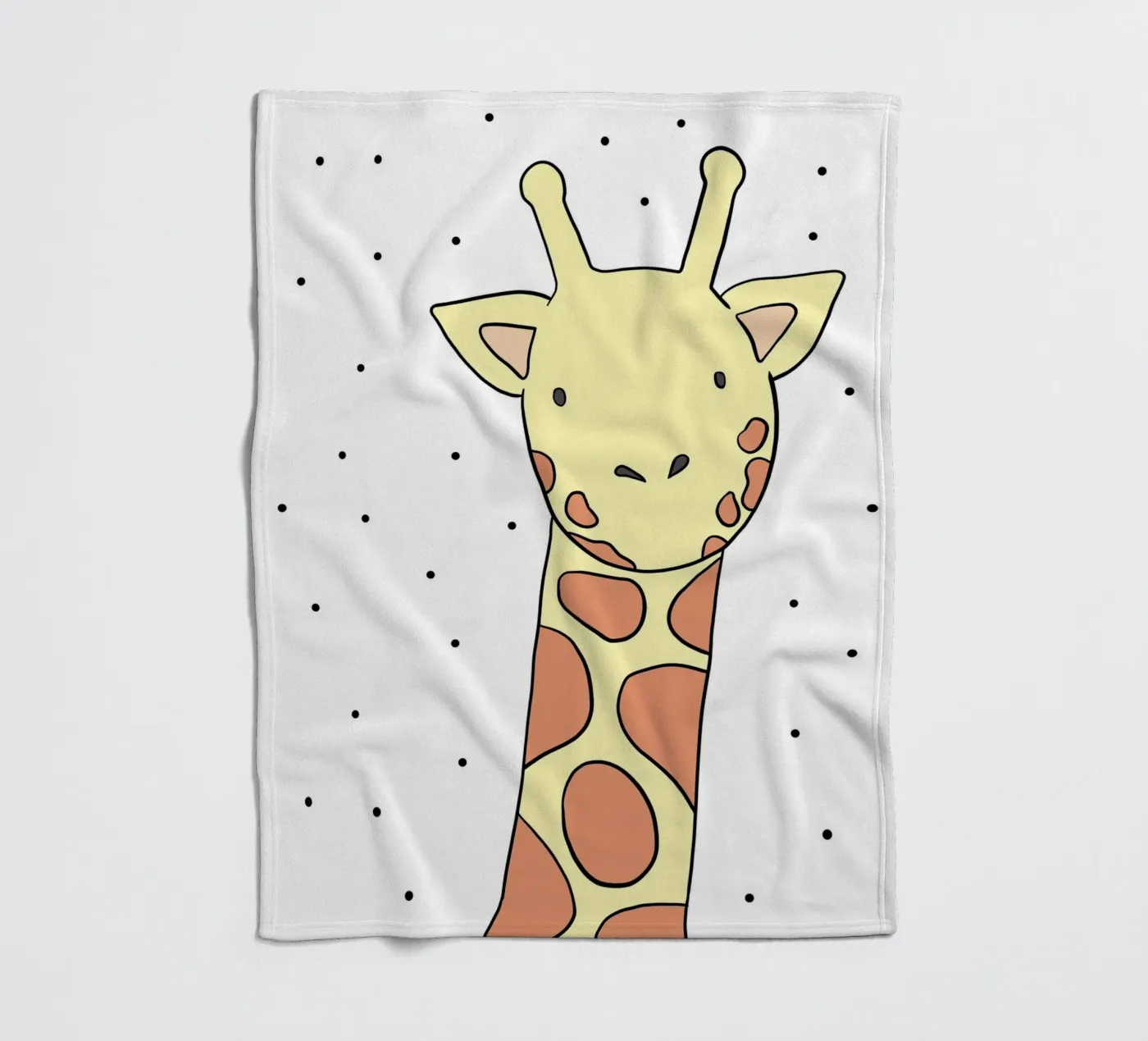 Die Giraffe fleecedeken van BAINAI KIDS