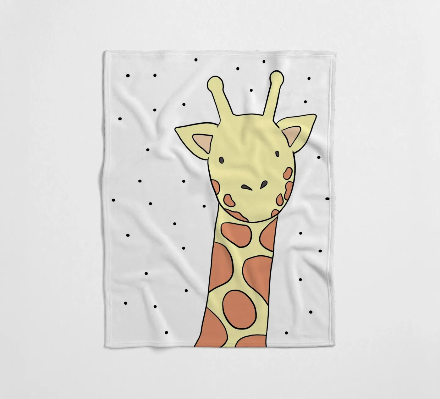 Die Giraffe fleecedeken van BAINAI KIDS