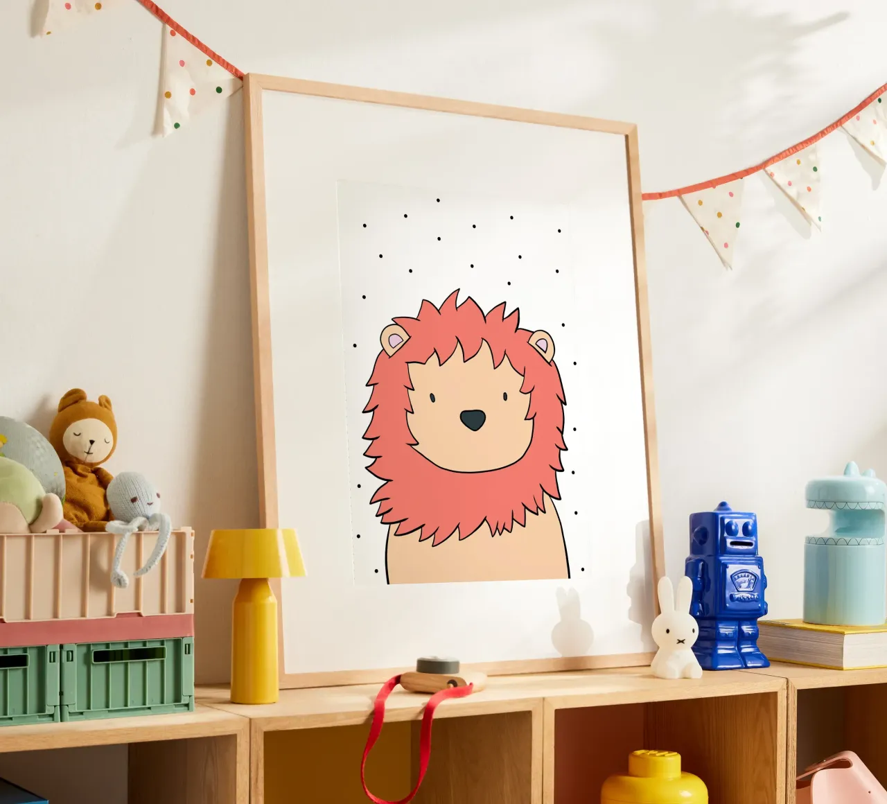 Der Löwe poster con telaio in plastica da BAINAI KIDS