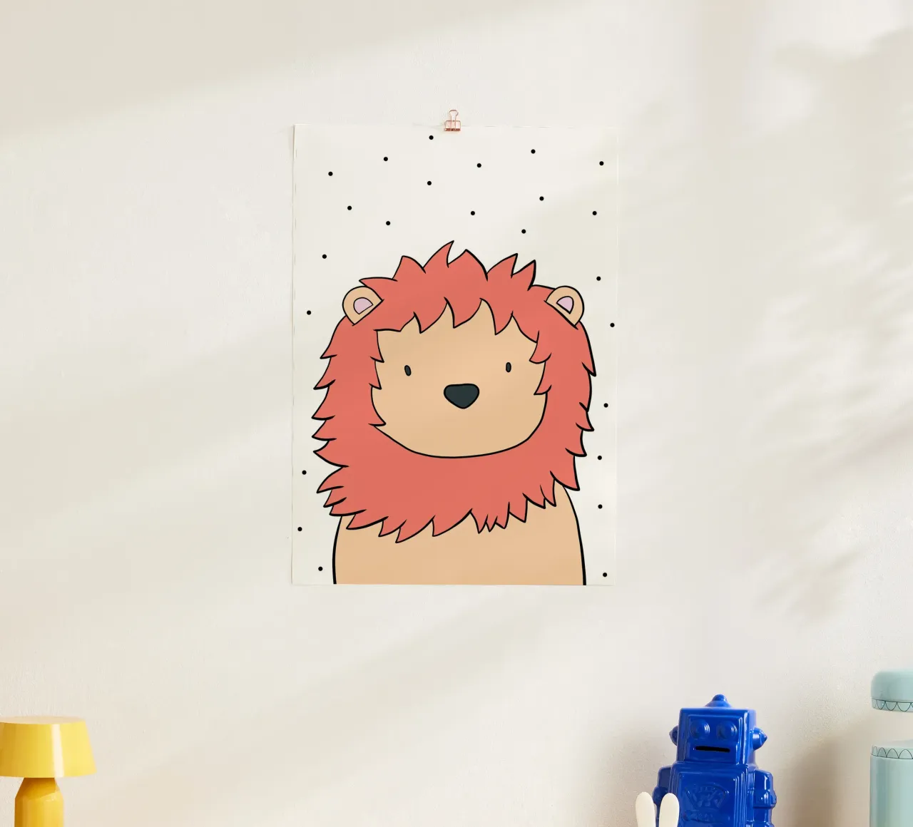 Der Löwe poster con telaio in plastica da BAINAI KIDS