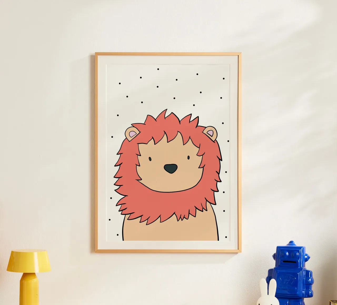 Der Löwe poster con telaio in plastica da BAINAI KIDS