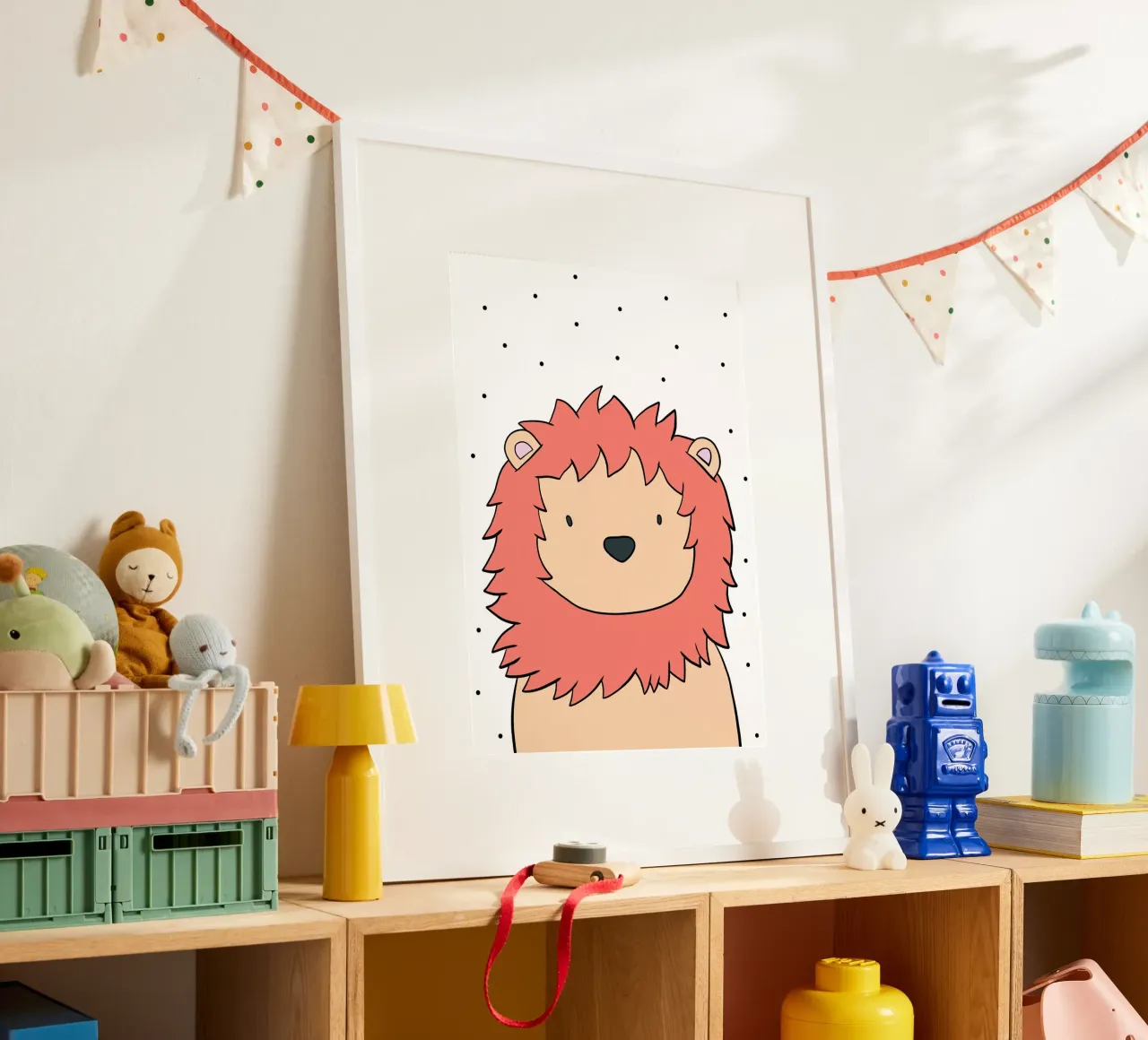 Der Löwe poster con telaio in plastica da BAINAI KIDS