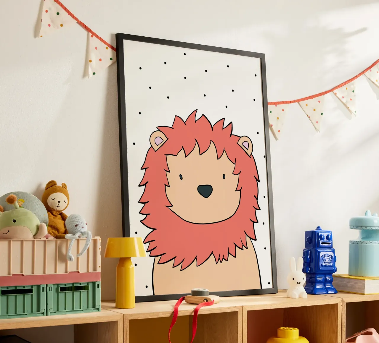 Der Löwe poster con telaio in plastica da BAINAI KIDS