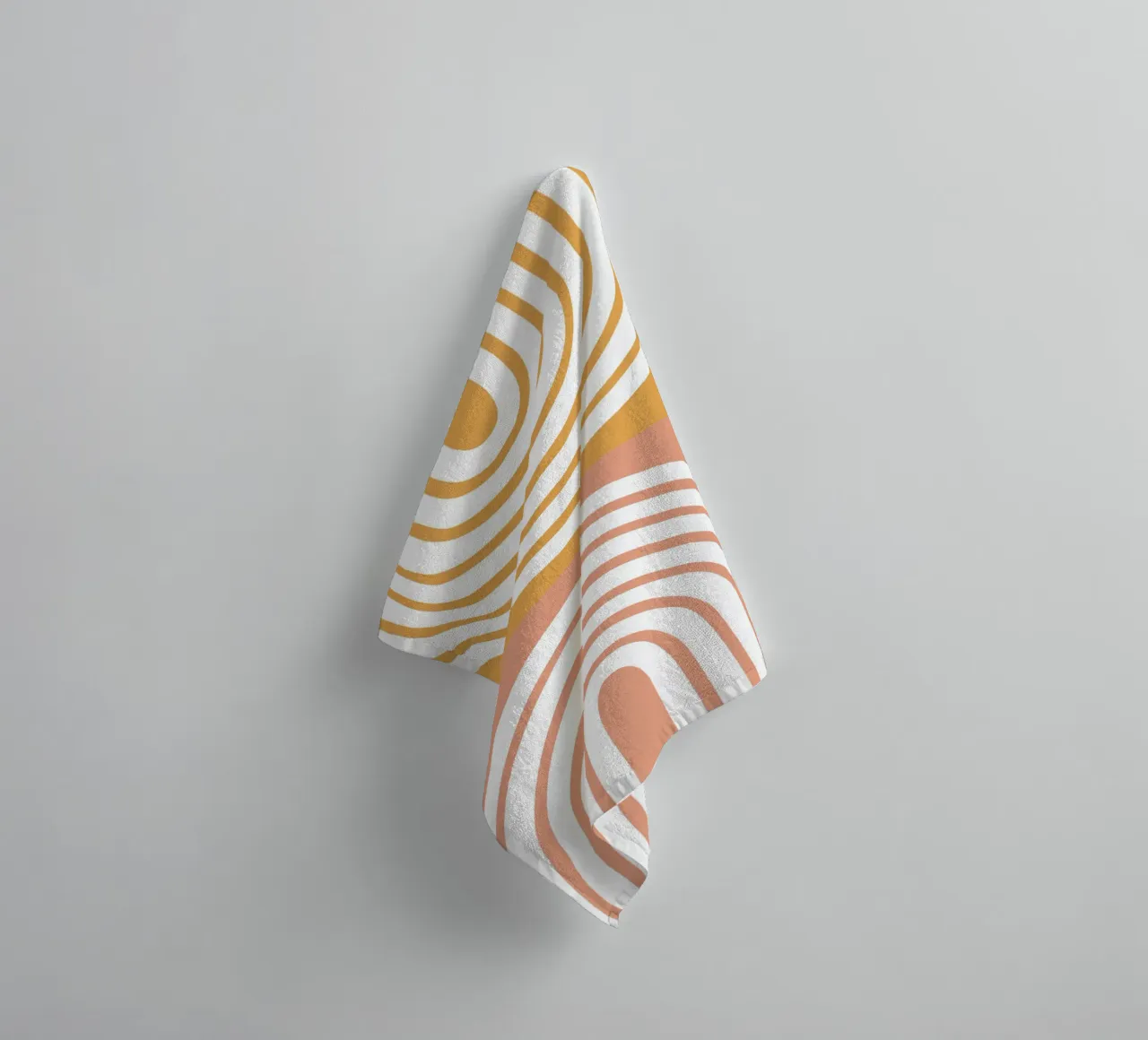 Summer Mid Century II towel by BAINAI