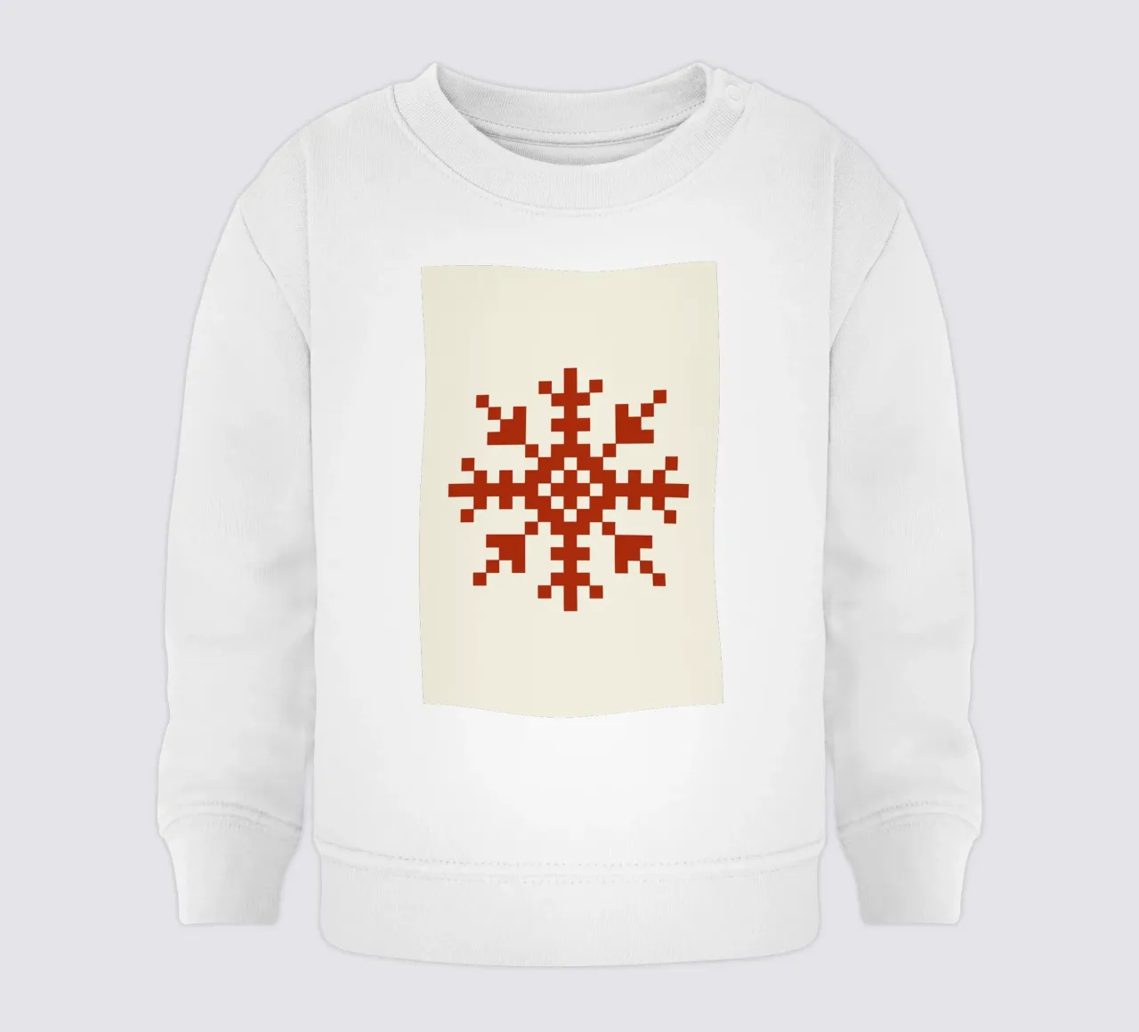 Red Snowflake 3 felpa neonato da Studio One