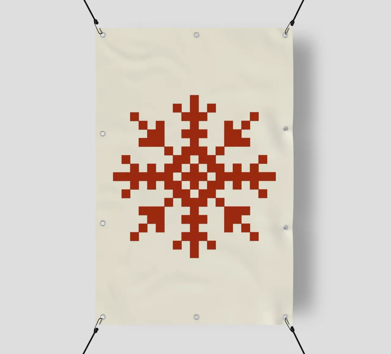 Red Snowflake 3 telo in pvc da Studio One