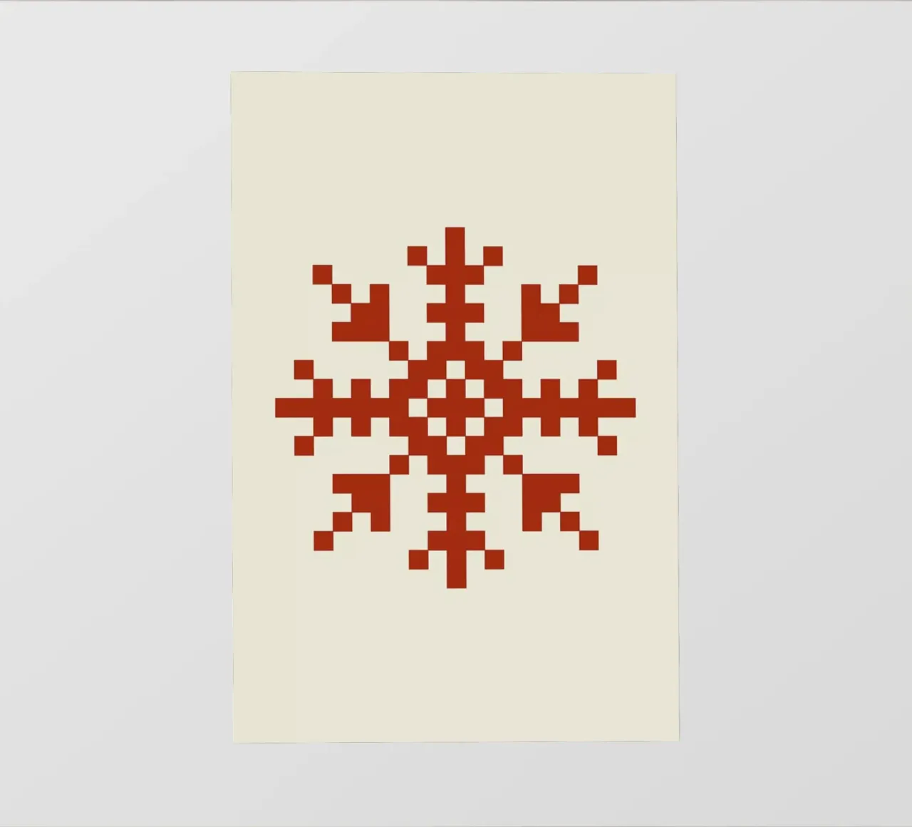 Red Snowflake 3 telo in pvc da Studio One