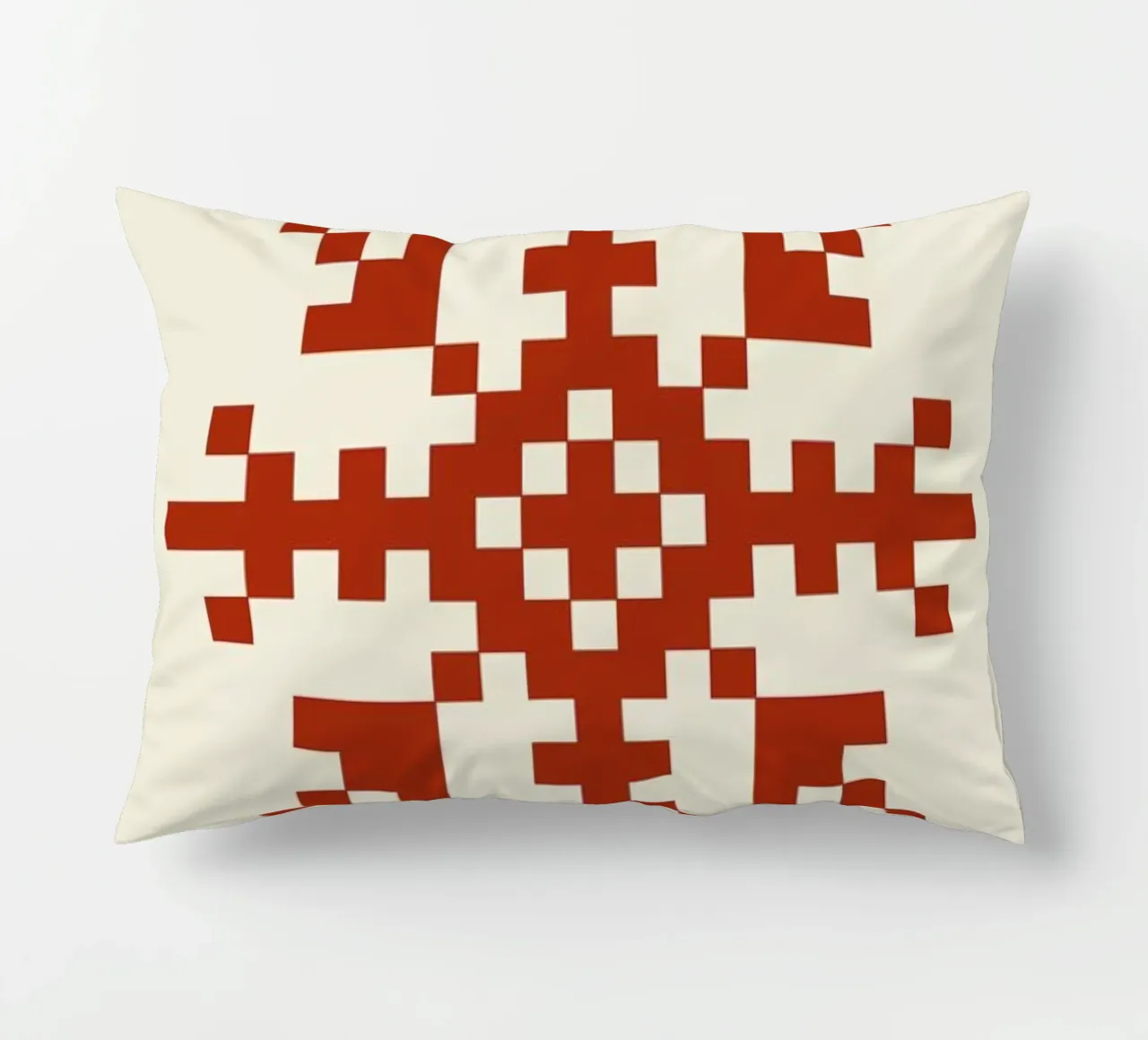 Red Snowflake 3 cuscino da Studio One