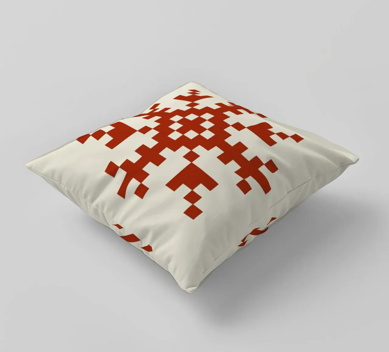 Red Snowflake 3 cuscino da Studio One