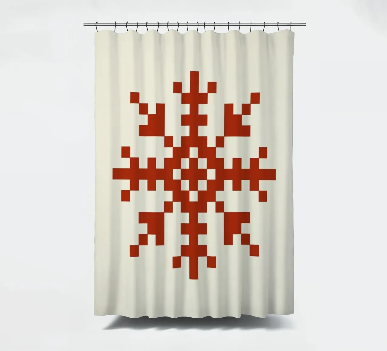 Red Snowflake 3 tenda da doccia da Studio One