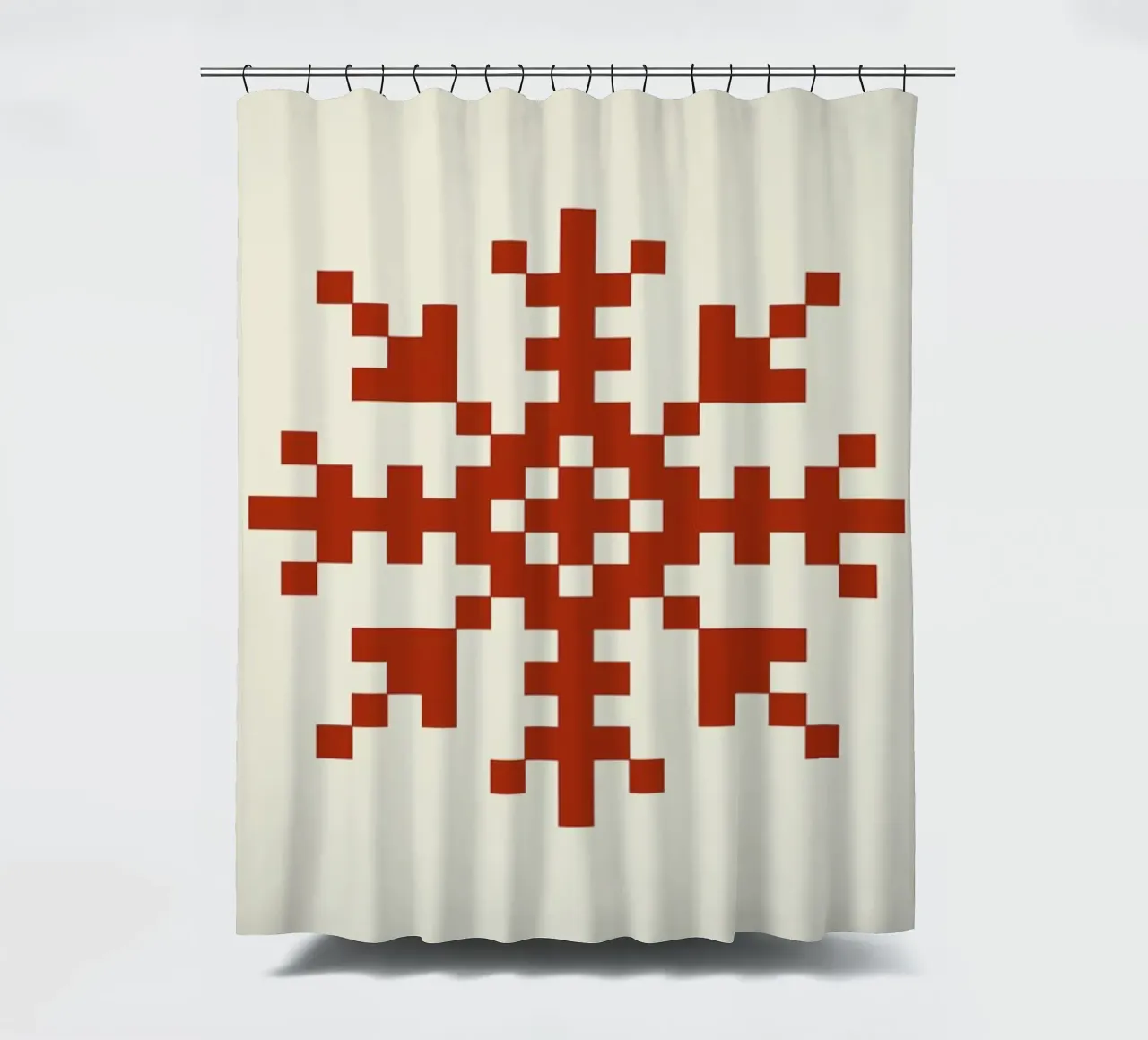 Red Snowflake 3 tenda da doccia da Studio One