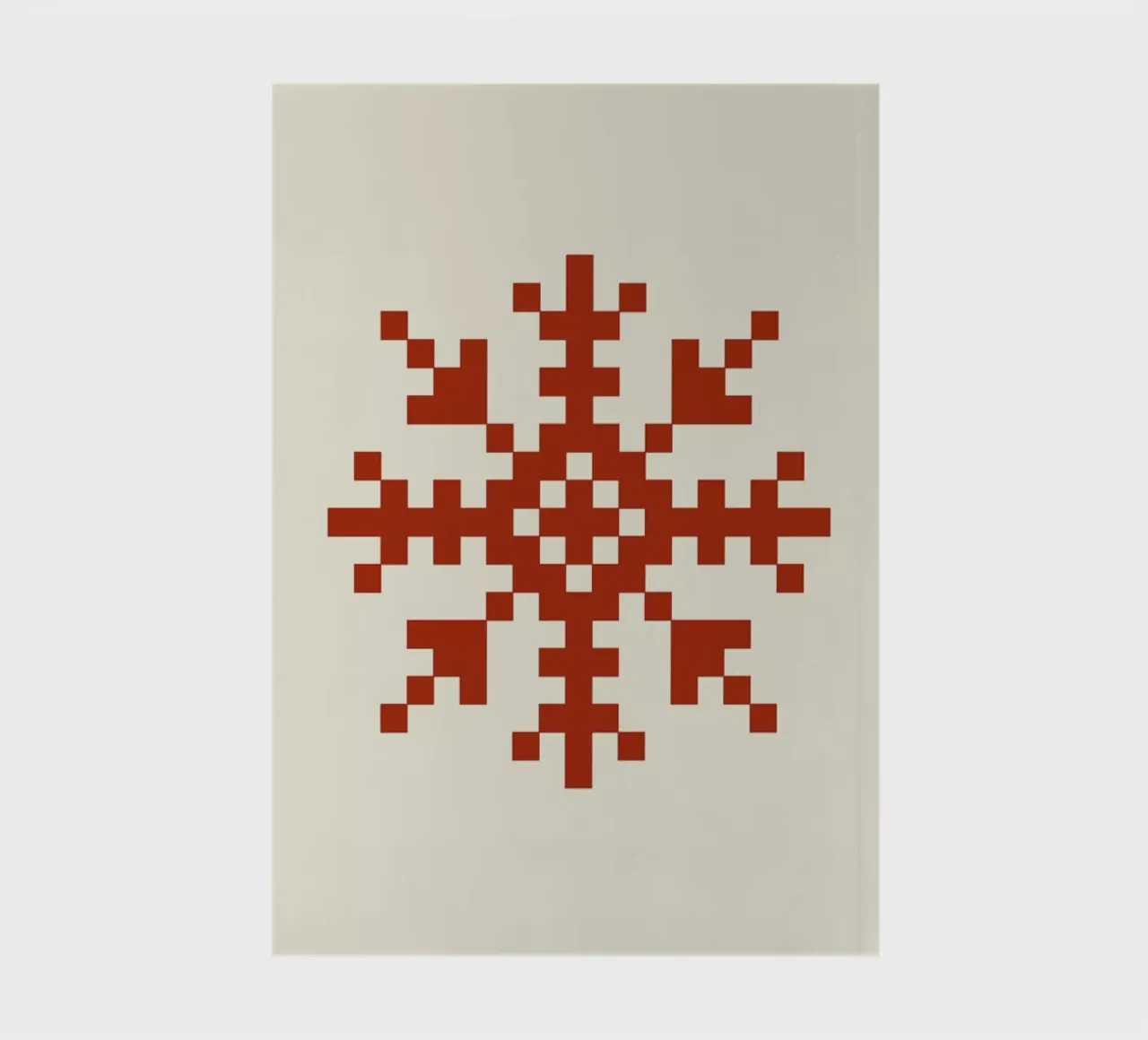 Red Snowflake 3 notebook by Studio One