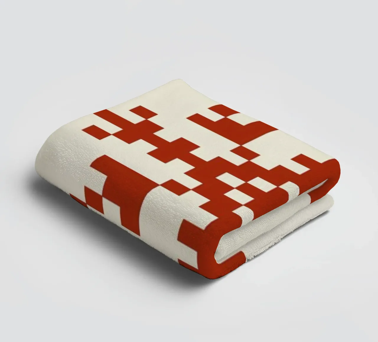 Red Snowflake 3 asciugamano da bagno da Studio One