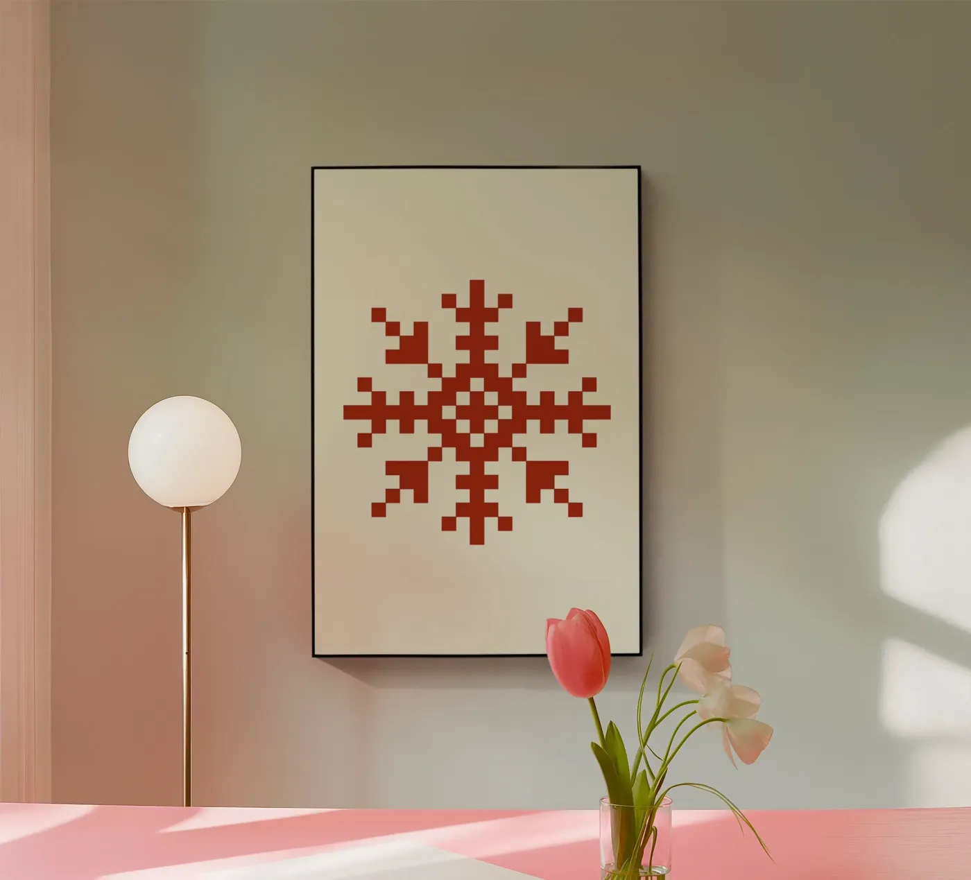 Red Snowflake 3 plexiglas de Studio One