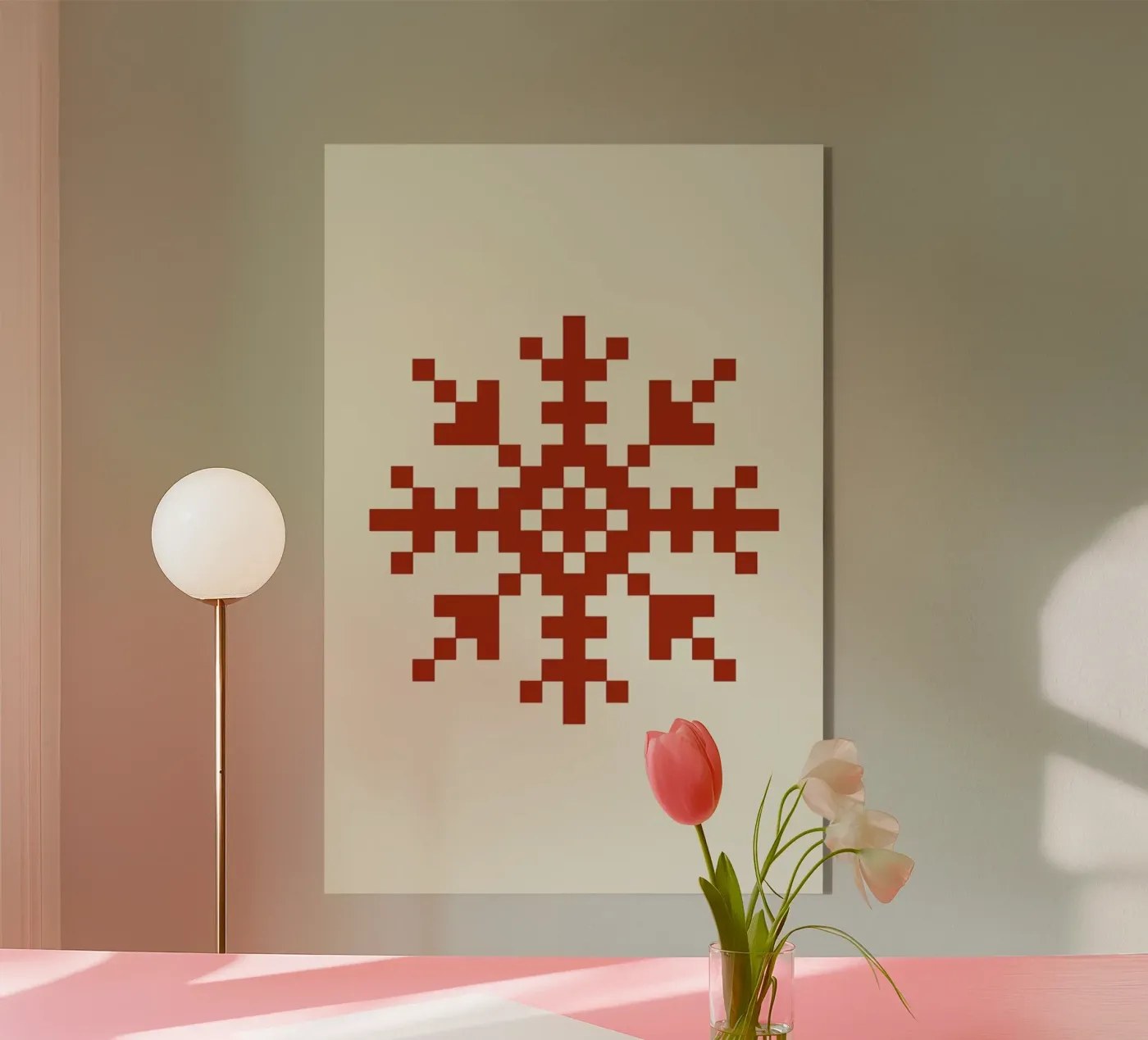 Red Snowflake 3 plexiglas de Studio One