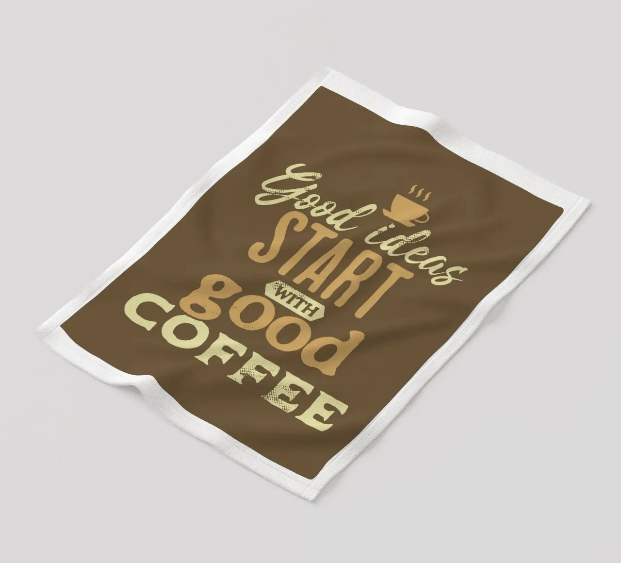 Le buone idee iniziano con un buon caffè coperta in pile da Gunawan Rb