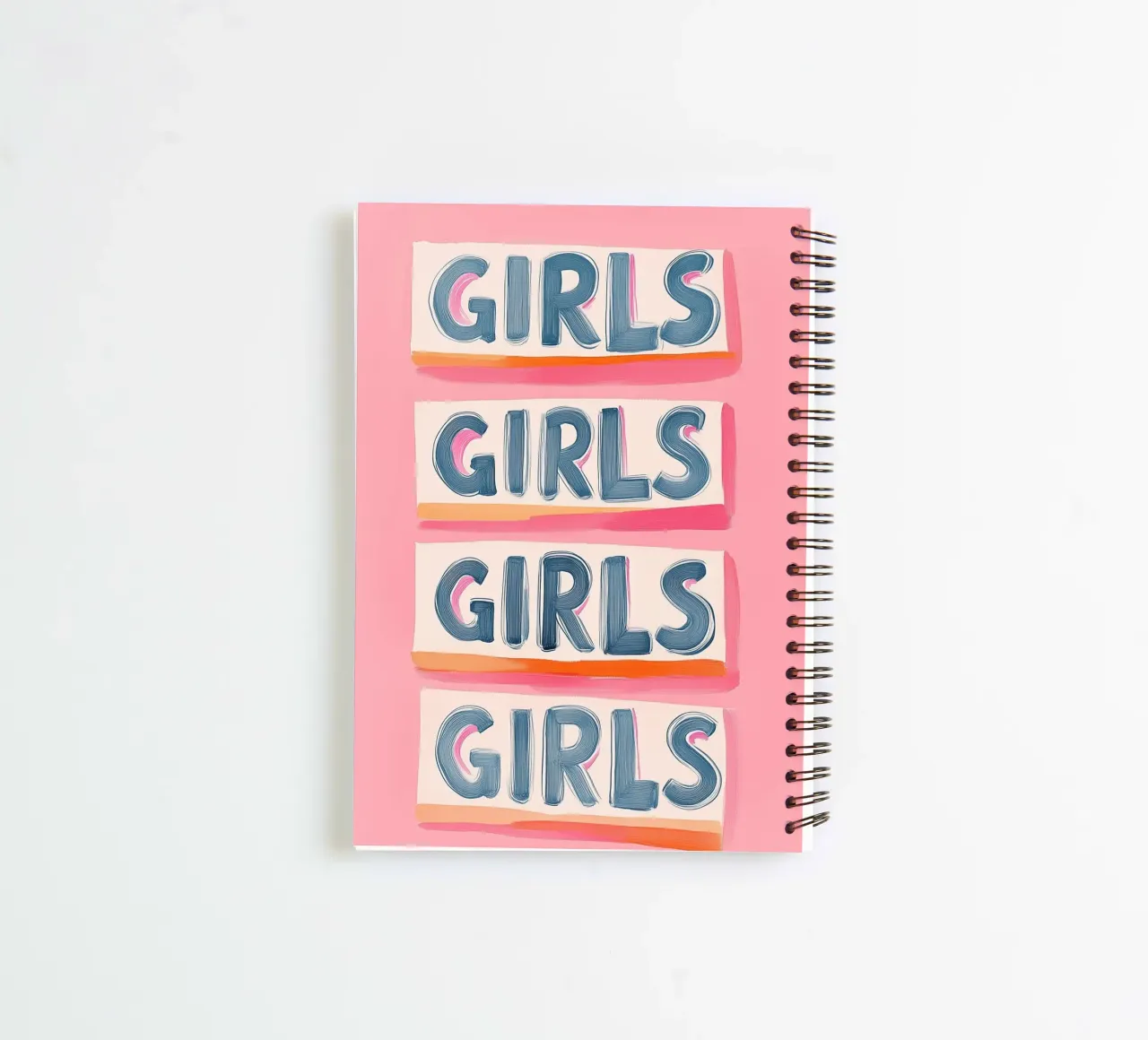Pastel Girls Power diario ad anelli da Carinaprint