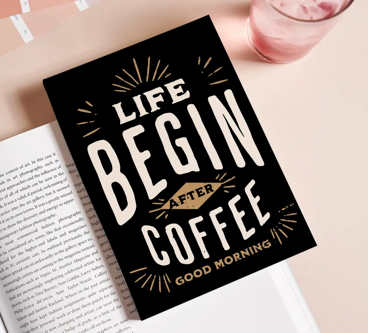 Life begin after coffee notebook by Gunawan Rb