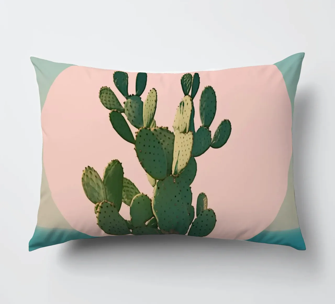 Cactus in riva al mare cuscino da Carinaprint