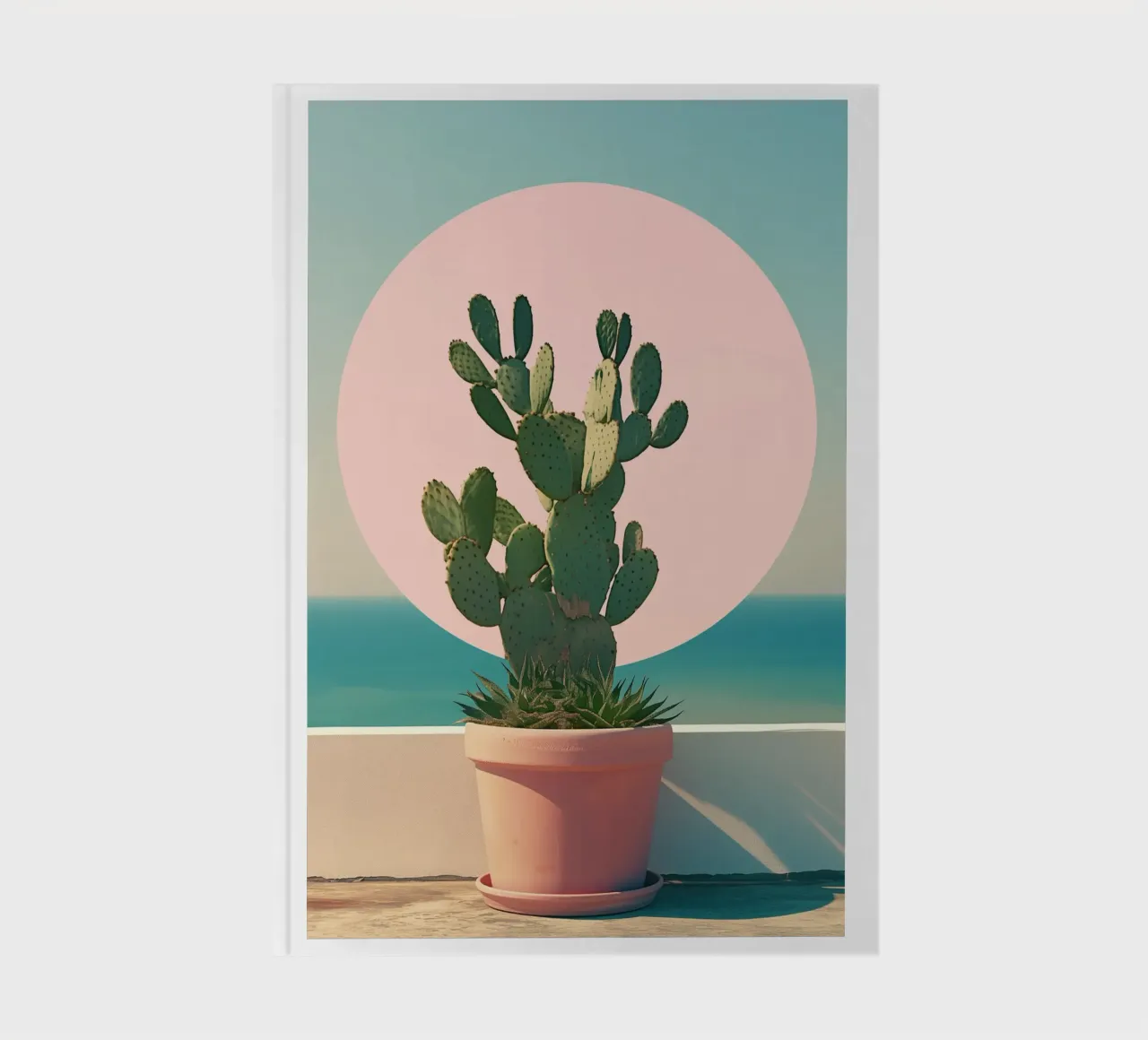 Cactus by the sea notebook by Carinaprint