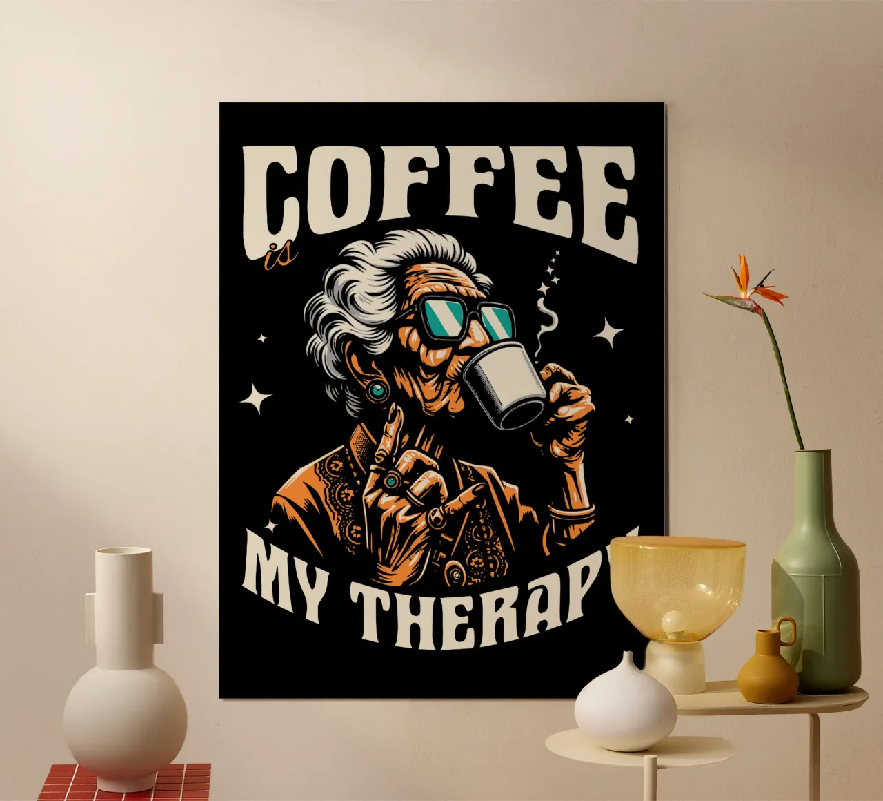 Il caffè è la mia terapia poster da Gunawan Rb