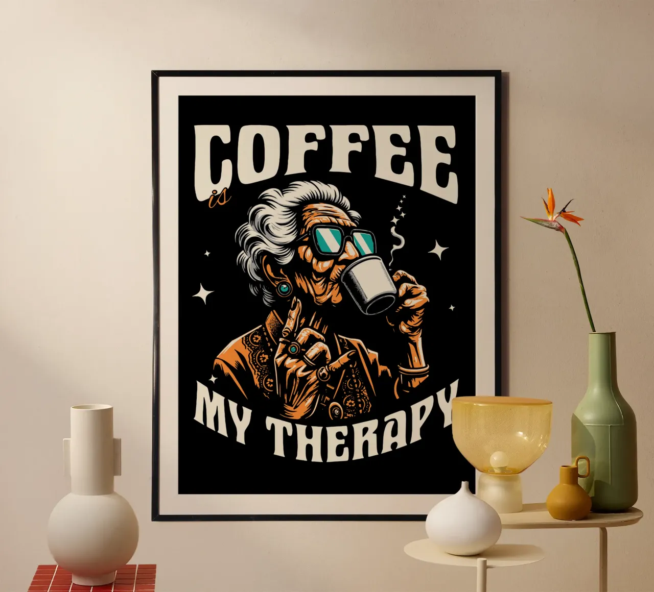 Il caffè è la mia terapia poster da Gunawan Rb