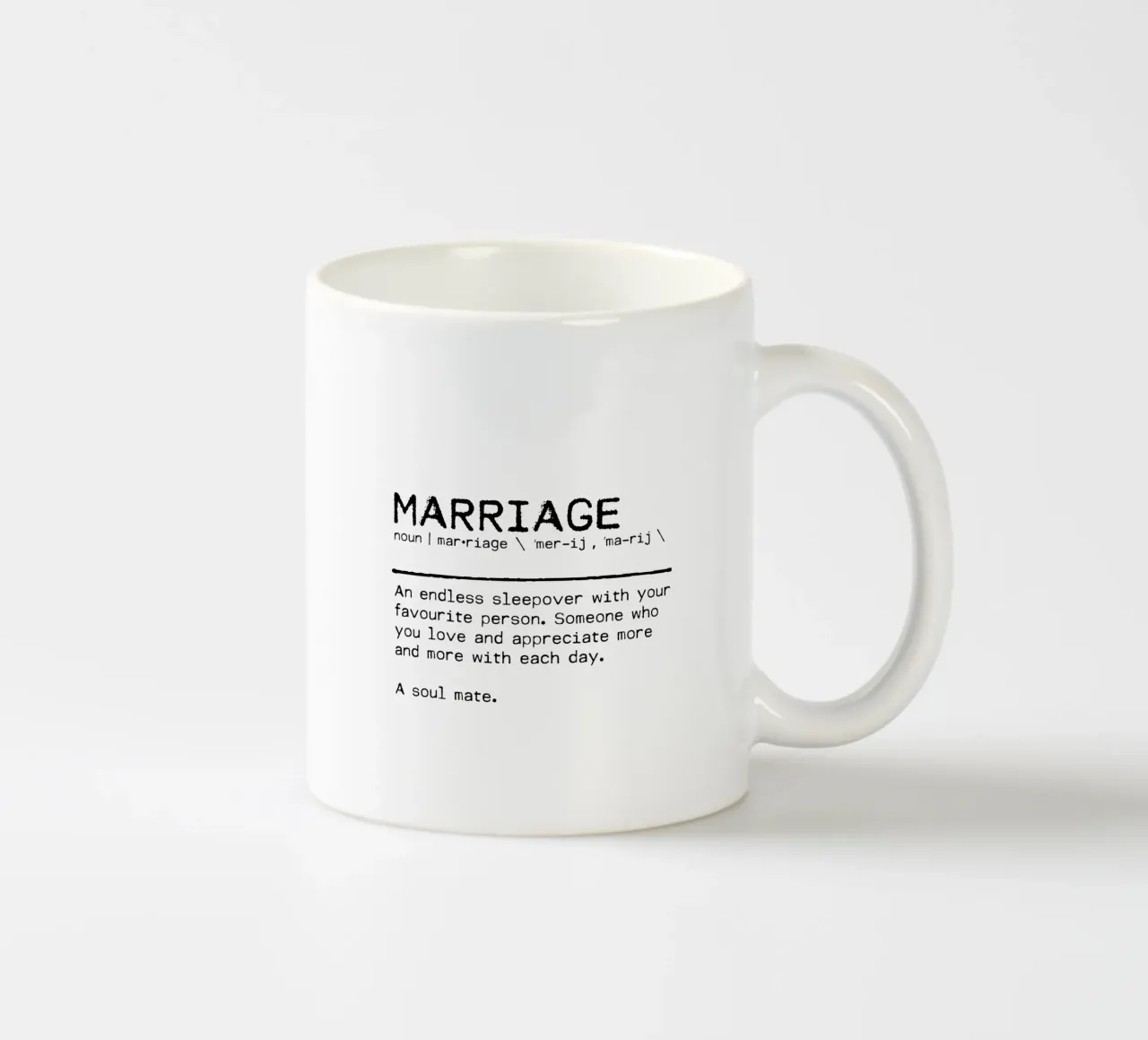 Definizione Citazione - Matrimonio tazza in ceramica da Orara Studio