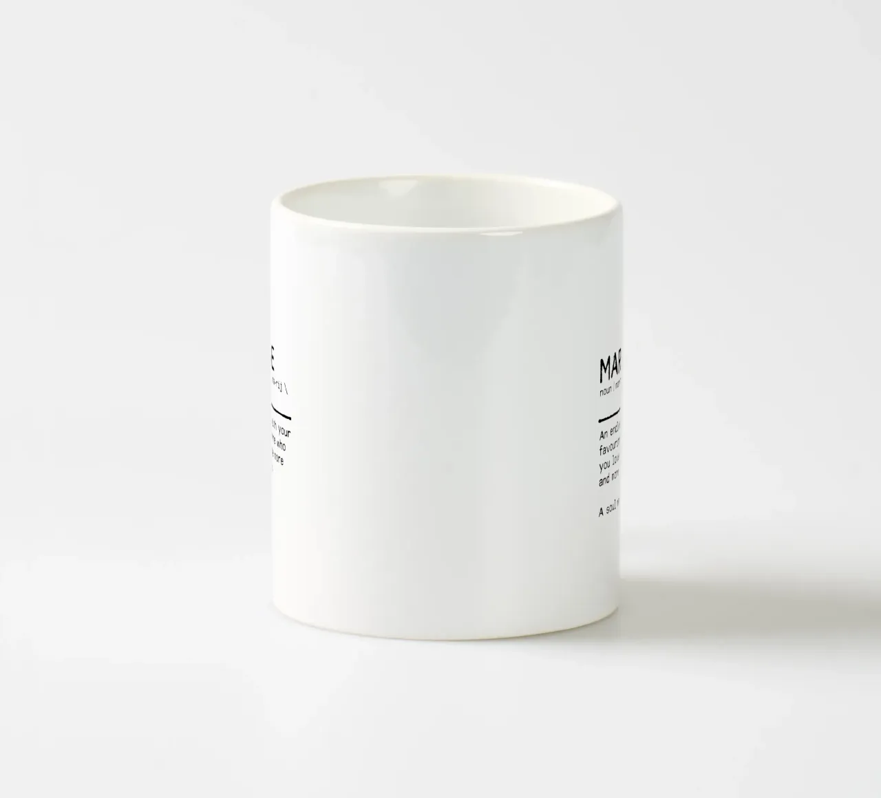 Definizione Citazione - Matrimonio tazza in ceramica da Orara Studio
