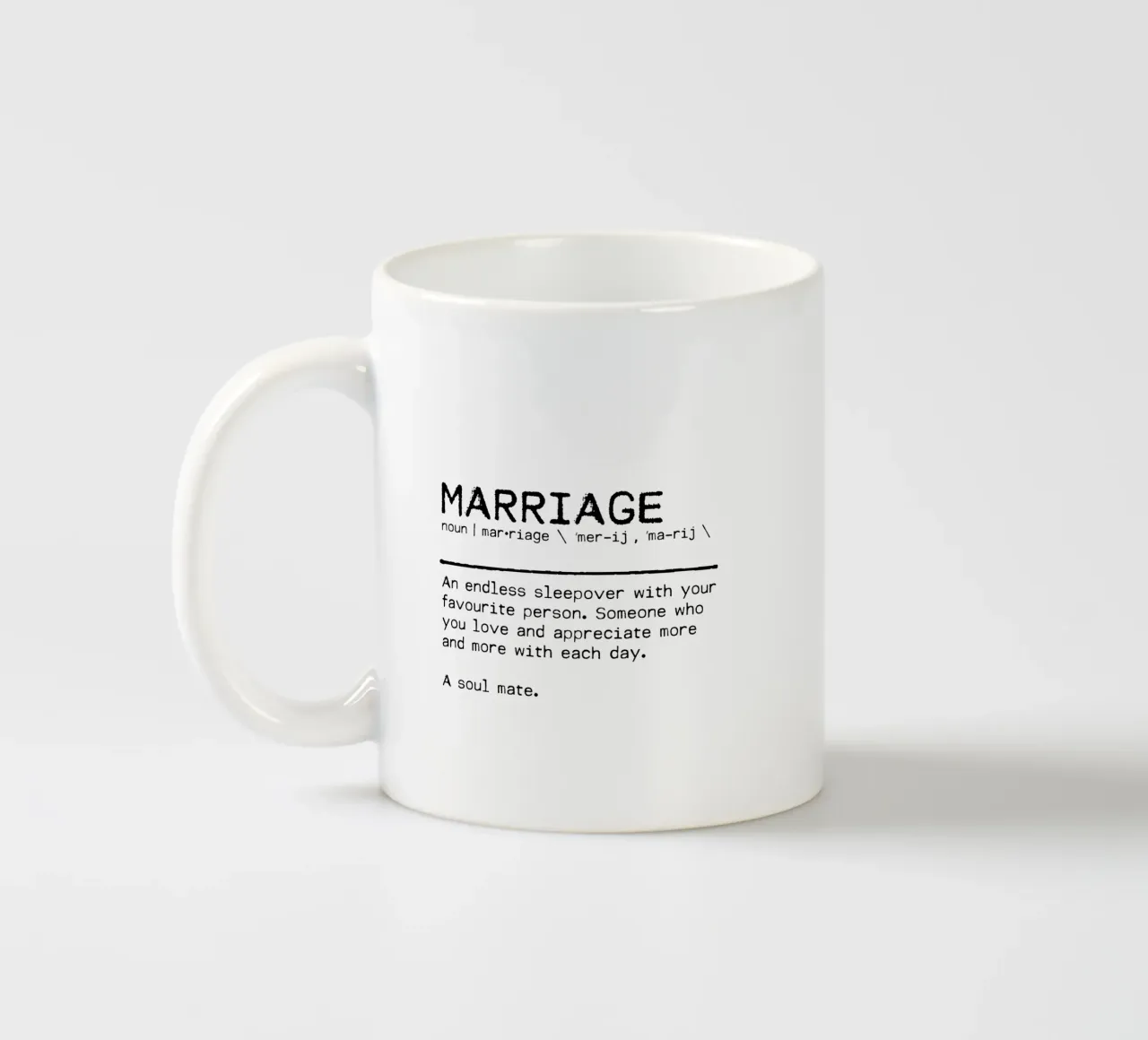 Definizione Citazione - Matrimonio tazza in ceramica da Orara Studio