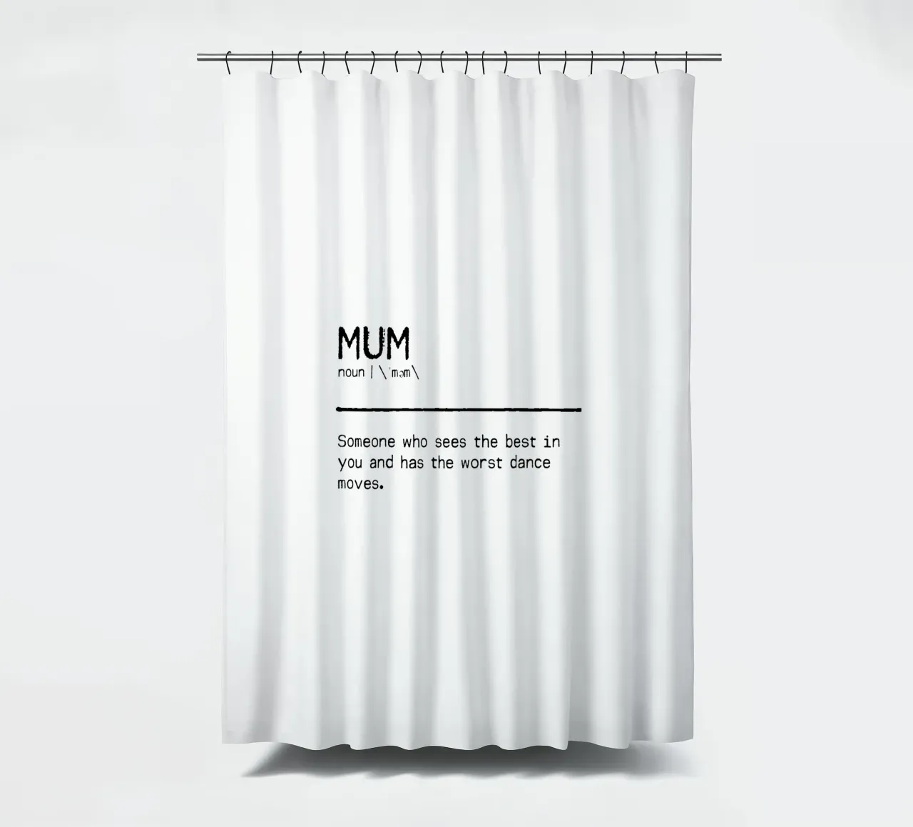 Definition of quota - Mum II shower curtain by Orara Studio