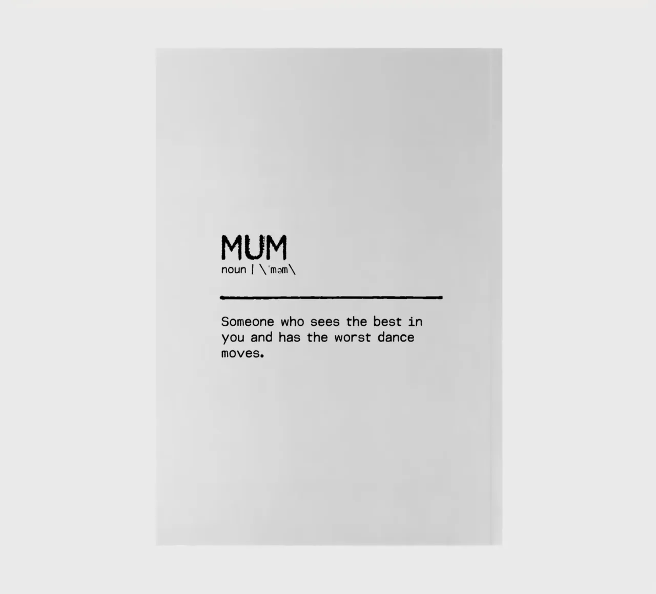 Definition of quota - Mum II notebook by Orara Studio